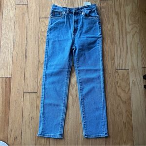 Girls Levi’s Ribcage straight ankle jeans, size 7